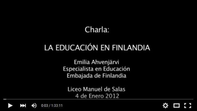 CharlaSobreEducaciónFinlandiaChile2012-Video-BlogGesvin
